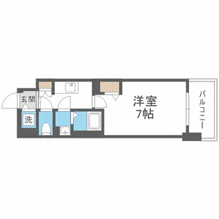 ファーストフィオーレ新梅田【9階】の間取り