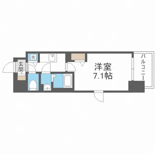 ファーストフィオーレ新梅田【9階】の間取り
