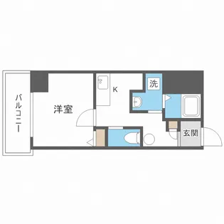 BLUE福島【8階】の間取り