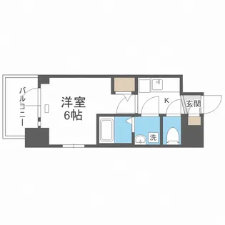 エスリード大阪ドームシティ【9階】の間取り