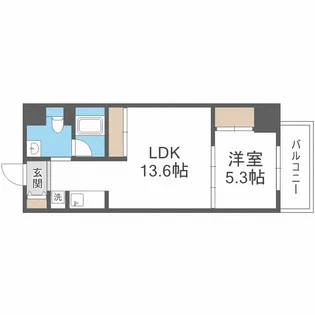 Uresidence Temmabashi 【4階】の間取り
