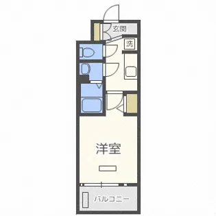 ララプレイス天王寺シエロ【3階】の間取り