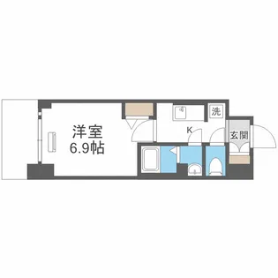 スワンズシティ大阪城コスタ【2階】の間取り