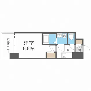 エスリード大阪梅田WEST【8階】の間取り