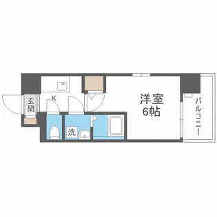 エスリード弁天町ポートヴィラ【6階】の間取り