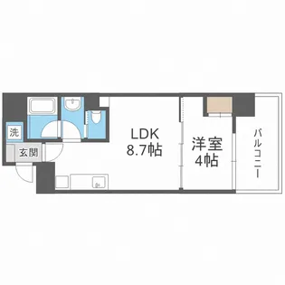 ブエナビスタ上町【11階】の間取り