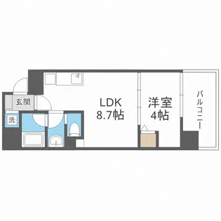 ブエナビスタ上町【12階】の間取り