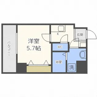 BLUE西長堀【2階】の間取り