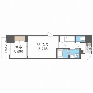 CAVANA本町【4階】の間取り