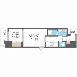 CAVANA本町【3階】の間取り