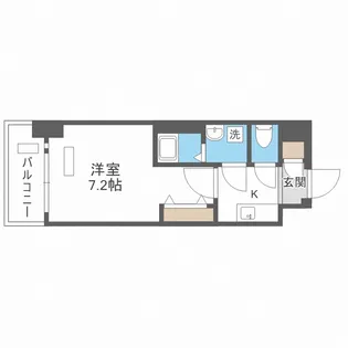 レジュールアッシュOSAKA今里駅前【3階】の間取り