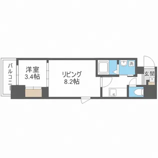 CAVANA本町【10階】の間取り