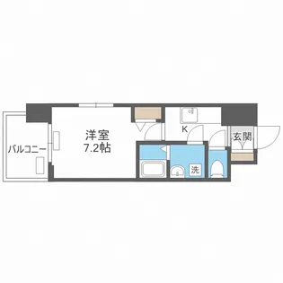 レジュールアッシュ桜宮リバーコート【5階】の間取り