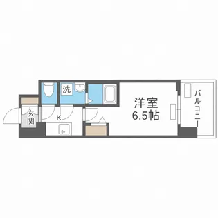 レジュールアッシュ桜宮リバーコート【8階】の間取り