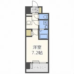 レジュールアッシュ桜宮エクシード【8階】の間取り