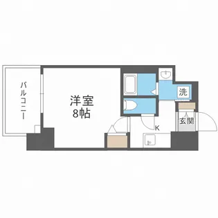 レジュールアッシュ天王寺舟橋【10階】の間取り