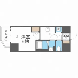 エスリード天王寺ブランシェ【3階】の間取り