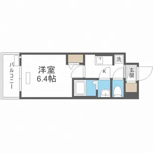 プレサンス淡路駅前【7階】の間取り