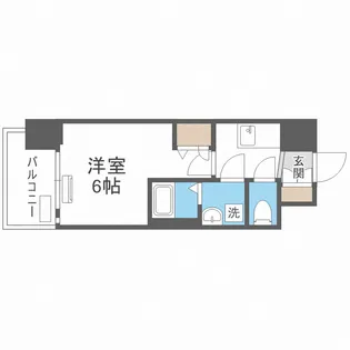 レオンコンフォート難波西Ⅲ【6階】の間取り