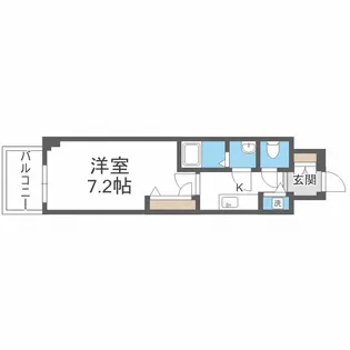 プランドール北浜【11階】の間取り
