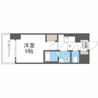 エスリード難波ザ・アーク【3階】の間取り