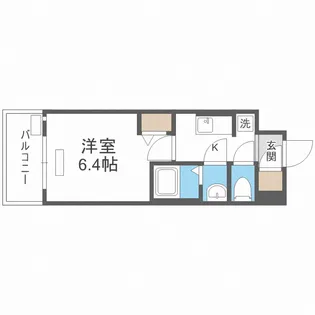 プレサンス淡路駅前【4階】の間取り