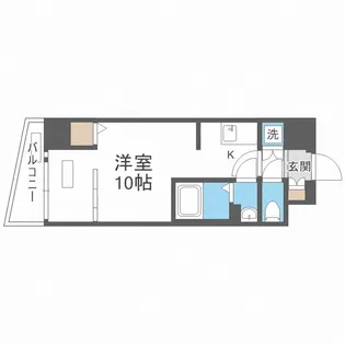 アクアプレイス天王寺Ⅲ【8階】の間取り