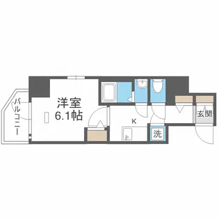 エスリード天王寺ブランシェ【5階】の間取り