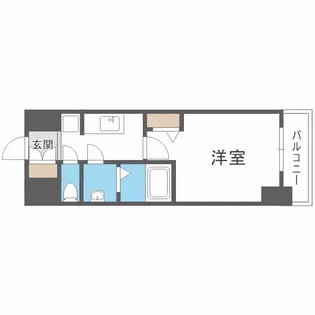 プレサンス淡路駅前【5階】の間取り