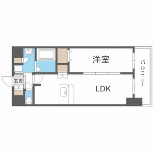 プレサンス大手前ピリオド【13階】の間取り