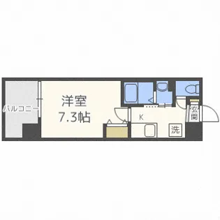 フォレ長堀通南【8階】の間取り