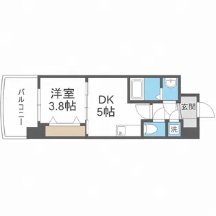 セレニテ京橋クレア【9階】の間取り