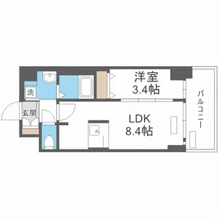 プレサンス新大阪ジェイズ【5階】の間取り