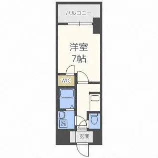 S-RESIDENCE西天満Grand Jour【6階】の間取り