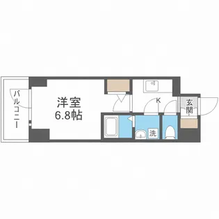 エスリード難波THE FIRST【11階】の間取り