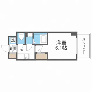 エスリード大阪城テラス【8階】の間取り