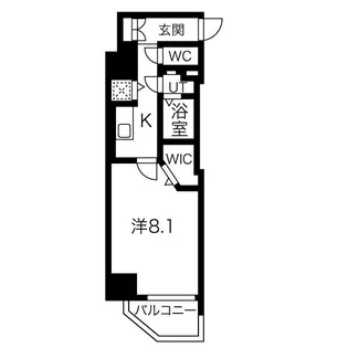 ワールドアイ天王寺ミラージュⅡ【3階】の間取り
