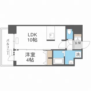 プレサンス新大阪イオリア【6階】の間取り