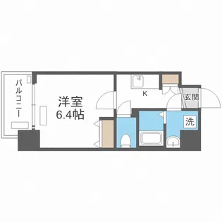 ジアコスモ九条シエル【9階】の間取り