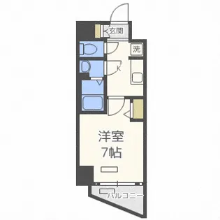 プレサンス梅田Ⅱ【4階】の間取り