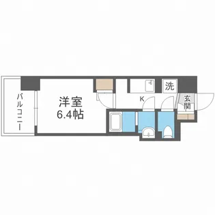 BPRレジデンス新梅田【14階】の間取り