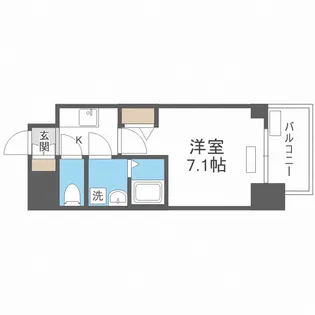 プレサンス難波フィールド【11階】の間取り