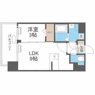 レオンコンフォート難波南Ⅱ【13階】の間取り