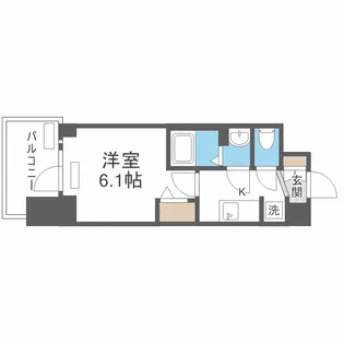 プレサンス新大阪ストリーム【4階】の間取り