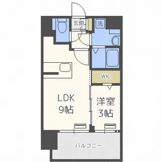 レオンコンフォート難波南Ⅱ【3階】の間取り