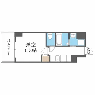 Metrosa弁天町【702号室】の間取り