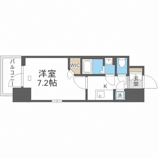 エスリード九条スタシオン【7階】の間取り
