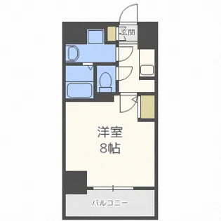 S-RESIDENCE西長堀【12階】の間取り