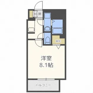 S-RESIDENCE西長堀【2階】の間取り
