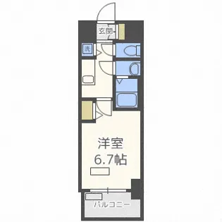 ベラジオ三国駅前【6階】の間取り